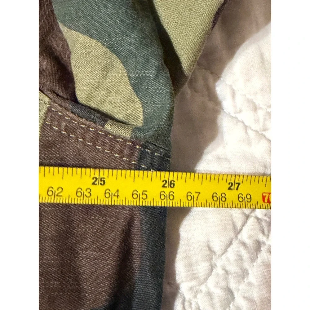 Levis Mens Trucker Jacket XXL Camo Woodland Camouflage Cotton Button Up - Picture 9 of 11